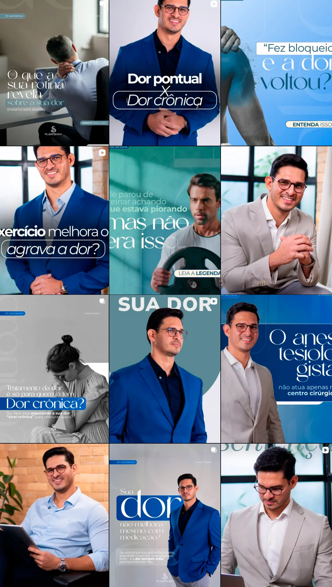 Feed do Instagram Dr. José Santana